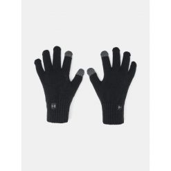 Rękawiczki damskie Under Armour Halftime Gloves. Czarne rękawiczki damskie Under Armour, bez wzorów, sportowe. Za 119.99 zł.