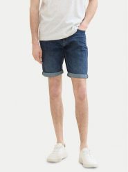 Tom Tailor Szorty jeansowe 1040194 Granatowy Regular Fit. Niebieskie szorty męskie Tom Tailor, m, bez wzorów, z bawełny. Za 159.99 zł.