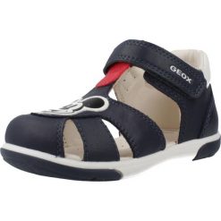 Sandały GEOX B SANDAL ZAPITO BOY Niebieski. Niebieskie sandały męskie Geox, ze skóry, bez zapięcia. Za 239.99 zł.