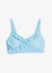 Zabudowany biustonosz bikini typu bustier. Niebieskie bikini damskie bonprix, bez wzorów. Za 97.99 zł.
