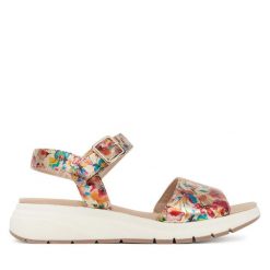 Sandały Caprice. Sandały damskie Caprice, bez wzorów, bez obcasa, na płaskiej podeszwie, bez zapięcia. Za 339.99 zł.