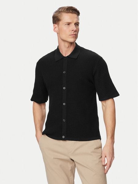 Jack & Jones Koszula Montauk 12293584 Czarny Relaxed Fit. Czarne koszule męskie Jack & Jones, m, bez wzorów, bez kołnierzyka, bez ramiączek. Za 169.99 zł.