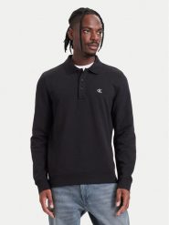 Calvin Klein Jeans Polo LV04RH235G Czarny Regular Fit. Czarne koszulki polo męskie Calvin Klein Jeans, m, bez wzorów, z bawełny, bez ramiączek. Za 369.99 zł.
