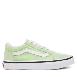 Tenisówki Vans. Zielone trampki i tenisówki chłopięce Vans, bez wzorów, bez zapięcia. Za 149.99 zł.