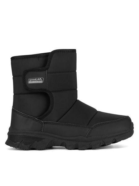 Sprandi Kozaki WINTER PUFF CP86-23983 Czarny. Czarne buty zimowe dziewczęce Sprandi, bez wzorów, z materiału, bez zapięcia. Za 139.99 zł.