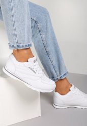 Białe Buty Sportowe Phaedron. Białe obuwie sportowe damskie Renee, z aplikacjami, ze skóry. Za 74.99 zł.