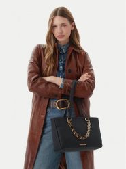 LOVE MOSCHINO Torebka JC4154PP1OL1712A Czarny. Czarne torebki do ręki damskie Love Moschino, bez wzorów, ze skóry, bez dodatków. Za 952.99 zł.