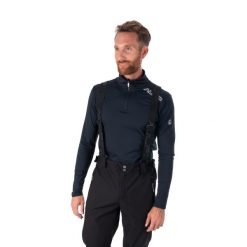 Spodnie narciarskie męskie CMP VIZIL wodoodporne oddychające, szelki, gaitery. Czarne spodnie snowboardowe męskie Aulp, m, bez wzorów, narciarskie. Za 399.99 zł.