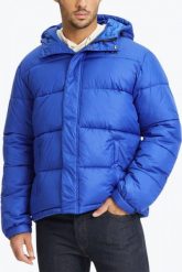 Kurtka męska FILA Bensheim niebieska. Niebieskie kurtki męskie Fila, l, bez wzorów, z materiału, klasyczne. Za 225.99 zł.