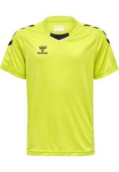 Koszulka dziecięca Hummel hmlCORE XK. Zielone t-shirty dla chłopców Hummel, bez wzorów, z dzianiny, bez ramiączek. Za 87.50 zł.