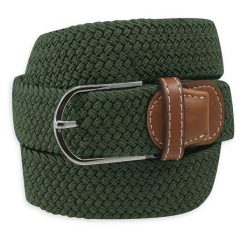 Pasek Elastyczny, Zielony, Jednokolorowy, Pleciony, do Spodni, Casualowy, Parciany -ALTIES. Zielone paski damskie Alties, bez wzorów, z elastanu. Za 59.00 zł.
