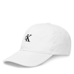 Czapka z daszkiem Calvin Klein Jeans. Białe czapki i kapelusze męskie Calvin Klein Jeans, bez wzorów, z jeansu. Za 119.99 zł.
