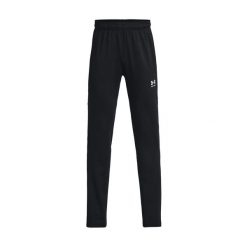 Spodnie treningowe Under Armour Challenger dla chłopców 1379709. Czarne spodnie materiałowe dla chłopców Under Armour, bez wzorów, z materiału, do piłki nożnej. Za 173.60 zł.