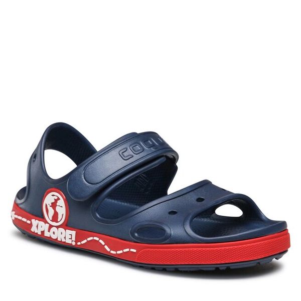 Sandały Coqui. Niebieskie sandały chłopięce Coqui, bez zapięcia. Za 49.99 zł.