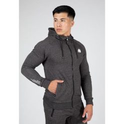 Payette Bluza z kapturem zapinana na suwak - Szary. Szare bluzy męskie GORILLA WEAR, bez zapięcia, na fitness i siłownię. Za 349.00 zł.