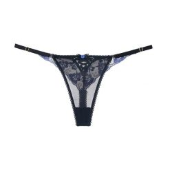 Stringi koronkowe biodrówki elegancka bielizna z delikatną koronką Paolina. Stringi damskie Intica, l, bez wzorów, z koronki. Za 59.00 zł.