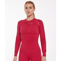 Bluza damska treningowa z długim rękawem Brubeck GYM. Czerwone bluzy sportowe damskie Brubeck, bez wzorów, bez kaptura, na fitness i siłownię. Za 201.99 zł.