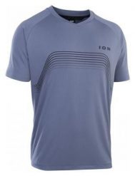 Koszulka rowerowa męska ION Traze. Niebieskie koszulki sportowe męskie ION, l, bez wzorów, z poliesteru, bez kołnierzyka, bez ramiączek, rowerowe. Za 349.99 zł.