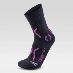 Skarpety trekkingowe damskie Uyn Trekking Explorer Light Socks. Czarne skarpety damskie UYN, bez wzorów. Za 99.99 zł.
