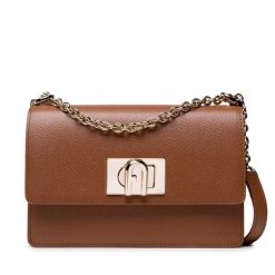 Torebka Furla. Brązowe torebki do ręki damskie Furla, bez wzorów, wizytowe, bez dodatków. Za 1,619.00 zł.