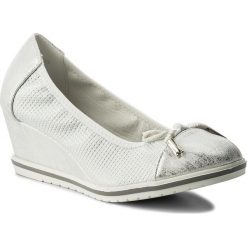 Półbuty CLARA BARSON - WS17135-A Biały Srebrny. Białe półbuty damskie Clara Barson, z materiału. Za 79.99 zł.