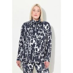 Damskie Bluzka funkcyjna komin dekolt w szpic długi rękaw z recyklingu. Czarne szaliki i chusty damskie Ulla Popken, bez wzorów, z elastanu. Za 179.99 zł.