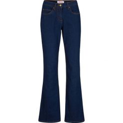 Dżinsy ze stretchem BOOTCUT, High Waist. Niebieskie jeansy damskie bonprix, z podwyższonym stanem. Za 97.99 zł.