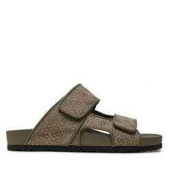 Klapki Guess. Brązowe klapki męskie Guess. Za 339.99 zł.