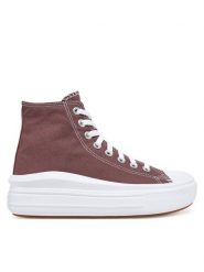 Converse Trampki Chuck Taylor All Star Move Platform A10665C Bordowy. Czerwone trampki i tenisówki damskie Converse, bez wzorów, z materiału, retro, bez zapięcia. Za 379.99 zł.