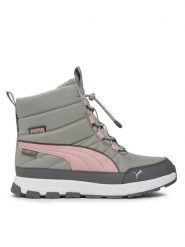 Puma Śniegowce Evolve Boot Puretex Jr 392647 03 Szary. Szare buty zimowe dziewczęce Puma, ze skóry, bez zapięcia. Za 429.99 zł.