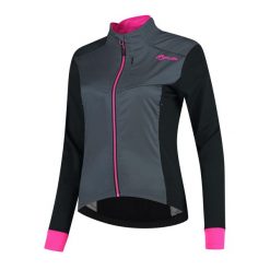 Zimowa softshellowa kurtka rowerowa damska Rogelli CONTENTA. Czarne kurtki damskie Rogelli, na zimę, m, bez wzorów, bez kaptura. Za 279.00 zł.