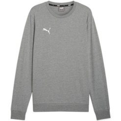Bluza Męska Team Goal Crew Neck Casual. Szare bluzy sportowe męskie Puma, m, bez wzorów, bez kaptura, trekkingowe. Za 240.99 zł.