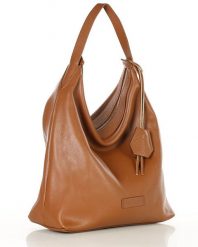 Worek hobo bag MARCO MAZZINI brąz camel s285b. Brązowe torby na ramię damskie bez wzorów, ze skóry, bez dodatków. Za 284.05 zł.