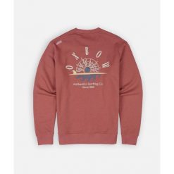 Bluza Oxbow Sandbar Czerwona. Czerwone bluzy męskie Oxbow, na zimę, bez wzorów, bez kaptura. Za 274.95 zł.