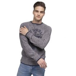 Bluza Lonsdale Borden. Szare bluzy męskie Lonsdale, xl, bez wzorów, z bawełny, bez kaptura. Za 326.00 zł.