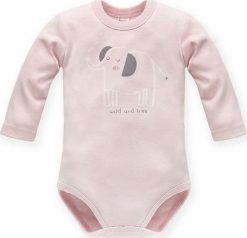 PINOKIO body niemowlęce wyprawka rozp.dł.ręk.Wild Animals róż 56. Czerwone body niemowlęce Pinokio, bez wzorów, bez ramiączek. Za 39.90 zł.