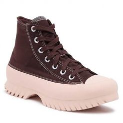 Buty do chodzenia damskie Converse A04633C. Brązowe obuwie sportowe damskie Converse, bez wzorów, z materiału, trekkingowe. W wyprzedaży za 382.15 zł.