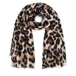 Szal Jenny Fairy. Brązowe szaliki i chusty damskie Jenny Fairy, bez wzorów. Za 59.99 zł.