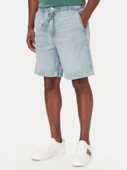 Guess Szorty jeansowe Carson M6YDVB D1407 Niebieski jasny Relaxed Fit. Niebieskie szorty męskie Guess, m, z aplikacjami, z bawełny. Za 394.99 zł.