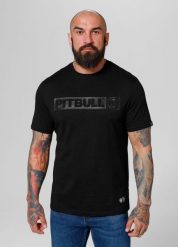 Koszulka bawełniana sportowy t-shirt dla dorosłych All Black Hilltop. Czarne koszulki sportowe męskie PITBULL, na lato, l, z aplikacjami, z bawełny, bez kołnierzyka, bez ramiączek. Za 83.99 zł.