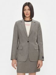 Tommy Hilfiger Marynarka WW0WW40496 Szary Regular Fit. Szare żakiety damskie Tommy Hilfiger, bez wzorów, z syntetyku. Za 1,139.00 zł.