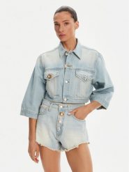 ViCOLO Kurtka jeansowa DD5097 Błękitny Regular Fit. Niebieskie kurtki damskie ViCOLO, l, bez wzorów, z jeansu, bez kaptura. Za 409.99 zł.