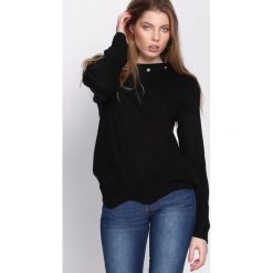 Czarny Sweter Will It Burst. Czarne swetry damskie Born2be. Za 34.99 zł.