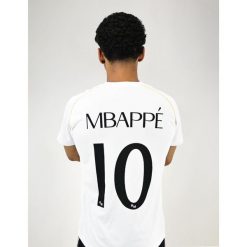 Real Madrid 2025/26 Premium Heimtrikot für Fans, Replik – Mbappé – 10. Koszulki sportowe męskie Real Madrid, bez wzorów, bez kołnierzyka, bez ramiączek, do piłki nożnej. Za 289.90 zł.