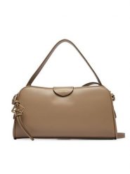 Calvin Klein Torebka Emblem Trio Top Handle Camera Ba LV04F3370G Beżowy. Brązowe torebki do ręki damskie Calvin Klein, bez wzorów, ze skóry, bez dodatków. Za 489.99 zł.