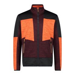 Polarowa kurtka turystyczna CMP. Brązowe kurtki sportowe męskie CMP, bez wzorów, z polaru, trekkingowe. Za 371.50 zł.