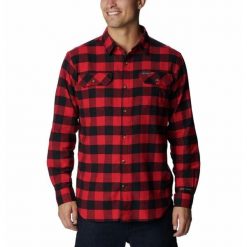 Koszula Męska Columbia Flare Gun Stretch Flannel. Czerwone koszule męskie Columbia, m, bez wzorów, sportowe, bez kołnierzyka, bez ramiączek. Za 327.99 zł.