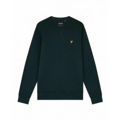 Bluza z okrągłym dekoltem Lyle & Scott. Zielone bluzy męskie LYLE AND SCOTT, na zimę, m, bez wzorów, bez kaptura. Za 280.75 zł.