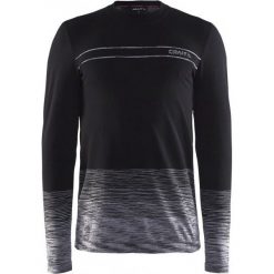 Craft Koszulka Męska Wool Comfort Czarna Xl. Czarne koszulki sportowe męskie marki Craft, ze skóry, z długim rękawem. W wyprzedaży za 189.00 zł.