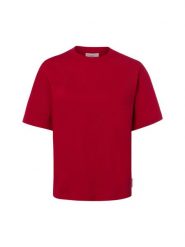 Marc O'Polo Denim Koszulka Kobiety Bawełna (100%) czerwony, L. Czerwone t-shirty damskie Marc O'Polo DENIM, l, bez wzorów, z bawełny, eleganckie, bez kołnierzyka. Za 89.95 zł.